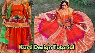 Beautiful kurti design | Easy method