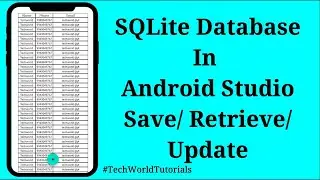 SQLite Database in Android Studio KOTLIN || CRUD ||  Add/Remove/Update/Delete data from SQLite DB