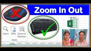 zoom in zoom out excel shortcut | excel shortcut | excel