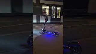 The ION Light Rail in Kitchener Waterloo, riding the eScooter tonight