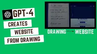 GPT-4 generates WEBSITE from a DRAWING
