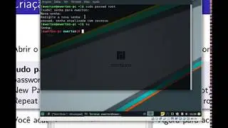 Criação do senha do root Linux Manjaro