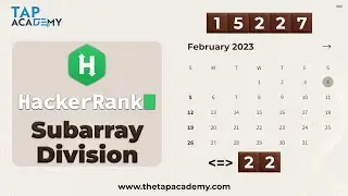 Subarray division
