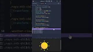 Weather Icons Animation | HTML | CSS | #shorts
