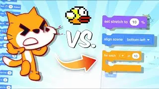 Making Flappy Bird using ONLY Hacked Blocks 🐤 Scratch