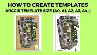 How to create template on ArcGIS