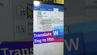 🔥Translate Eng to Hindi in Ms-Word | Translate in any Language 