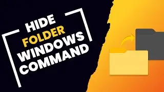 How to hide folder with windows command | Tips and tricks tutorial