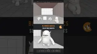 How to select objects in Blender? 👇 #b3d #blender3d #blendertutorial