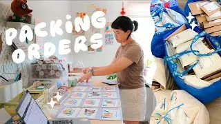 PACKING 300+ ORDERS FOR A WEEK ★ STUDIO VLOG