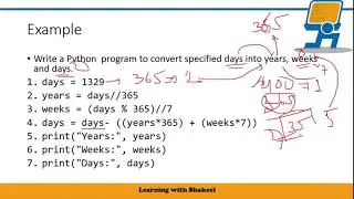 Examples of Modulus, Exponentiation and Floor division Operators | Python Arithmetic Operator