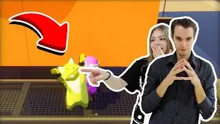 ДЕРЖИСЬ за свою ДЕВУШКУ что бы ВЫЖИТЬ в Gang Beasts! Впервые играем в Gang Beasts (УГАР В ГАНГ БИСТ)