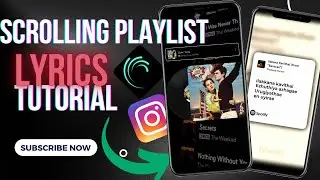 Trending Spotify Scrolling playlist Edit with Lyrics Tutorial #alightmotiontutorial