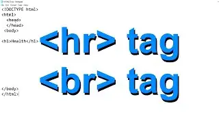 hr & br tags in HTML