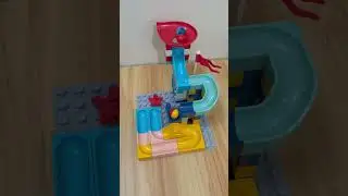 Satisfying Build and Sound 🌀 456 🔴 Marble Run Race ASMR Blocks 
