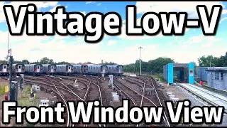 ⁴ᴷ⁶⁰ NYC Subway Front Window View - Vintage Low-V Looping 239th Street Yard to South Ferry Loop