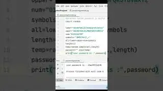 Random Password Generator in Python | Python for Beginners 
