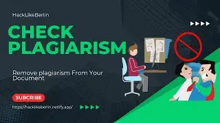 How To Check Plagiarism || Remove Plagiarism From Your Document | Research Paper