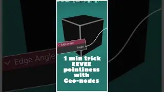 EEVEE pointiness/edge mask hack with Geo-nodes