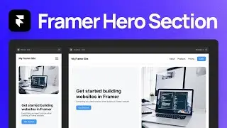 How to Create a Responsive Website Hero in Framer  | Framer Desktop, Tablet, Mobile Tutorial