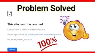 How to solve This site can’t be reached | The site can't be reached fix