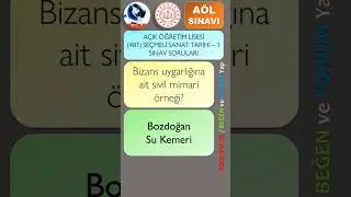 AÖL / AÇIK ÖĞRETİM LİSESİ / (481) SEÇMELİ SANAT TARİHİ – 1 / 2