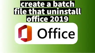 how to uninstall office 2019 with a batch script