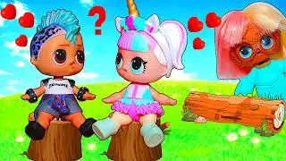 Единорожка и Панки снова вместе? Школьный поход в лес Кукол Лол! Мультик LOL Dolls