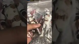 Star Wars clone trooper action figure mail call 442nd commander deviss and atte tank drivers