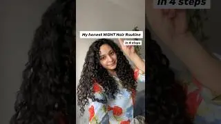 My Night Routine for Hair - Hair Growth Serum, Dandruff serum, Curls while sleeping 