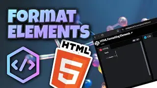 Elements you can USE to FORMAT text in HTML