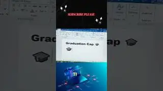 Graduation cap symbol in Ms word #shorts #viral #youtubeshorts #foryou  #shortsfeed #like #share