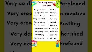 Stop Saying “Very”! Learn 10 Powerful Words to Express Yourself Better in English