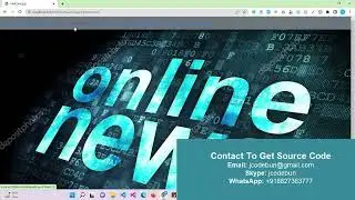 Online News portal project in java using JSP, Servlet and MYSQL