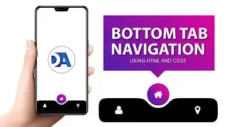 How to create a Bottom Icon Navigation Menu - HTML & CSS Tutorial