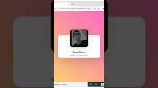 Animated CSS profile card UI | CSS hover animation 