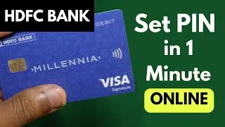 How to set HDFC New ATM Debit card pin Online | Change HDFC Debit Card PIN From Home - Mobile App