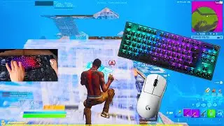 Roccat Vulcan TKL Pro ASMR Chill🤩Satisfying Gameplay Keyboard Fortnite 240 FPS Smooth 4K