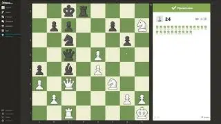 Испытываю tactic rush на chess.com.