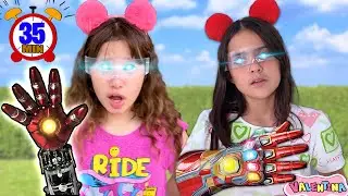 Valentina and her friend in a Collection of funny stories of the best videos for children