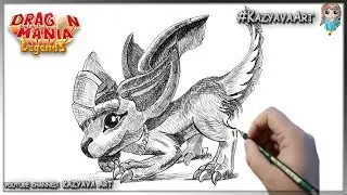 How to draw a dragon Fenech. Dragon Mania Legends