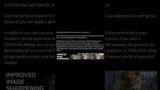 Nvidia Control Panel Image Sharpening/GPU Scaling Settings