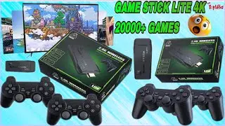 Game Stick Lite 4K | M8 Game Stick 20000+ Games 🤯 | Cheapest Retro Game Console