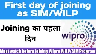First day of joining as SIM or WILP 
