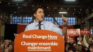 Justin Trudeau / Rally for Real Change Now  in North Vancouver