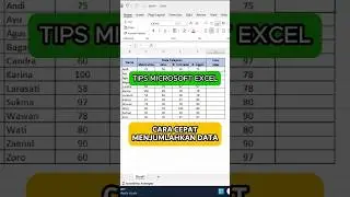 Tips Cepat Menjumlahkan Data di Excel #shorts #excel #exceltutorial