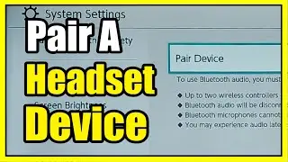 How to Pair a Bluetooth Headset to your Nintendo Switch (Audio Settings)