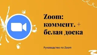 Zoom: комментирование+белая доска