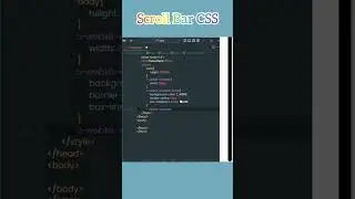 Scrollbar in html and css | 