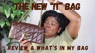 The New "IT" Bag | Coach Quilted Tabby 26 Maple | Review & What's in My Bag